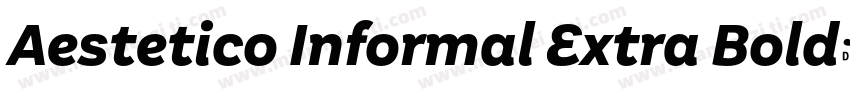 Aestetico Informal Extra Bold字体转换